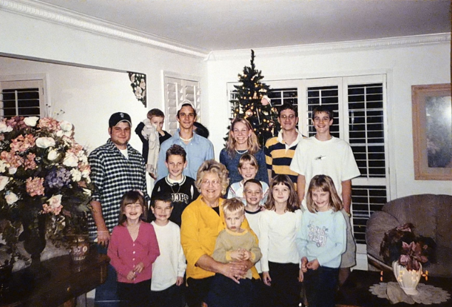 The Lubianski family gathered for Christmas